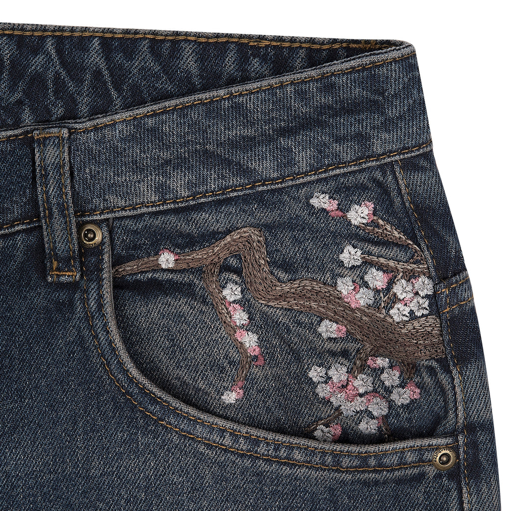 "blossom v2" patchwork Denim dark indigo